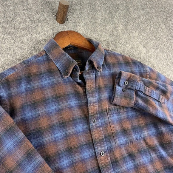 Pendleton Other - Pendleton Mason Flannel Shirt Mens Medium Blue Plaid Button Down Long Sleeve